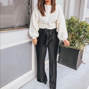 by the way. Rowna Wide Leg Pant in Black